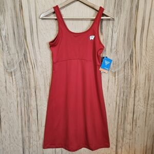 Columbia PFG Omni Shade Womens Size XS Wisconsin Badgers Red Dress Nwt